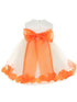 Baby Girls Ivory Multi Color Satin Floating Petals Sash Flower Girl Dress 6-24M - SophiasStyle.com